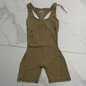 Davis Active Tan Romper